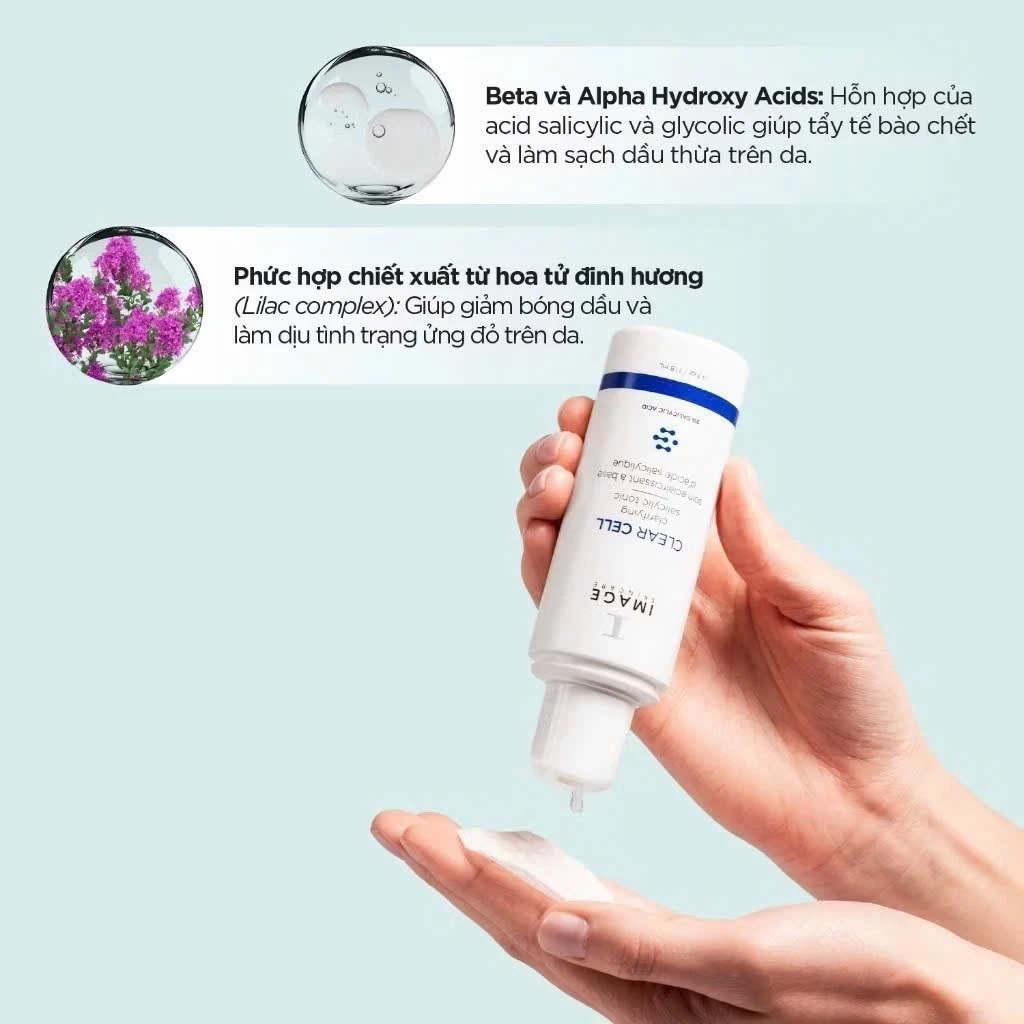 Dung Dịch 2% BHA Cho Da Dầu Mụn IMAGE Skincare CLEAR CELL Clarifying Salicylic Tonic 118ml