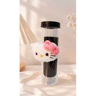Buộc Tóc Đính Gấu Hello Kitty Ống 20 Chun  – Dễ Thương Và Tiện Lợi.