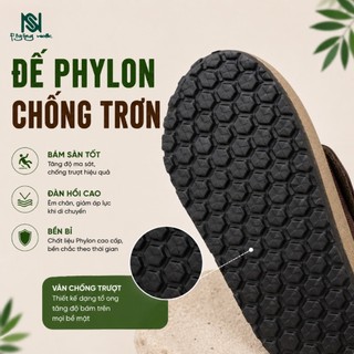 Dép Đế Trấu Sục NS04 Nam Nữ Unisex Quai Ngang Đi Học Đi Làm Đi Chơi Thoải Mái, Lịch Sự