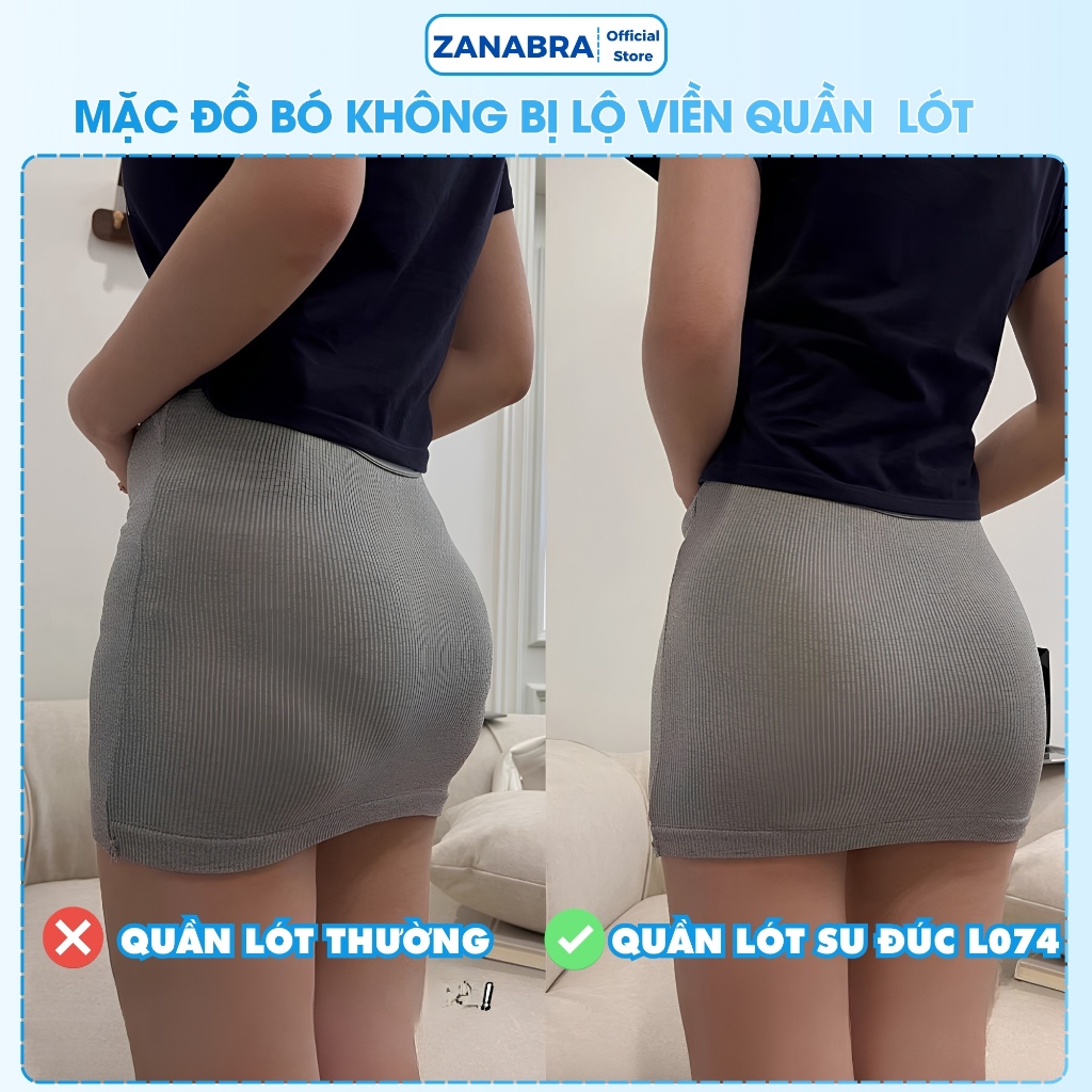 [BST MỚI 2026] Quần Lót Nữ Đúc Su thun lạnh không đường may cao cấp, quần chip nữ mềm mại kháng khuẩn 7A ZANABRA L074