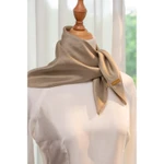 Khăn quàng cổ lụa tơ tằm thắt nơ CỔ CHẤT SILK quấn quai túi xách quấn tóc kích thước 53cm 100% thiên nhiên dành cho nữ — ảnh 4