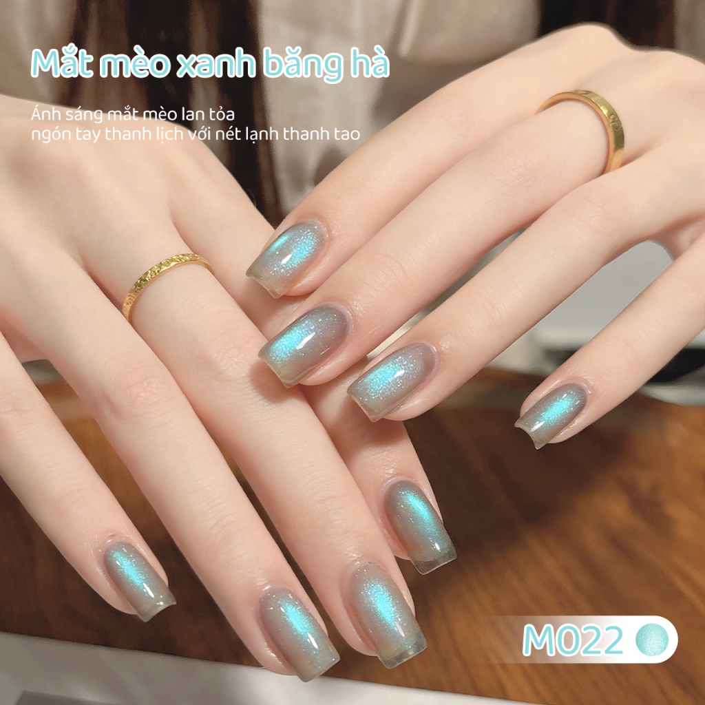 XEIJAYI 10ml - Sơn gel móng tay màu xanh xám mắt mèo mới. Độ bóng lâu trôi, phù hợp cho salon và sử dụng tại nhà.