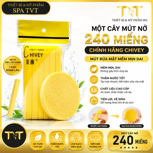 MÚT NỞ RỬA MẶT CHIVEY 1 CÂY 20 GÓI 240 MIẾNG MỀM MỊN THẤM HÚT TỐT DÙNG CHO CÁ NHÂN & SPA