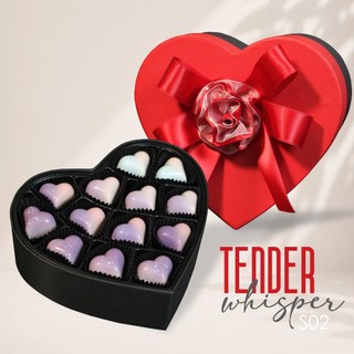 Socola Hộp Quà Antcholat Tender Whisper Chocolate S02 13 Trái Tim pastel đắng dịu Quà Tặng cao cấp