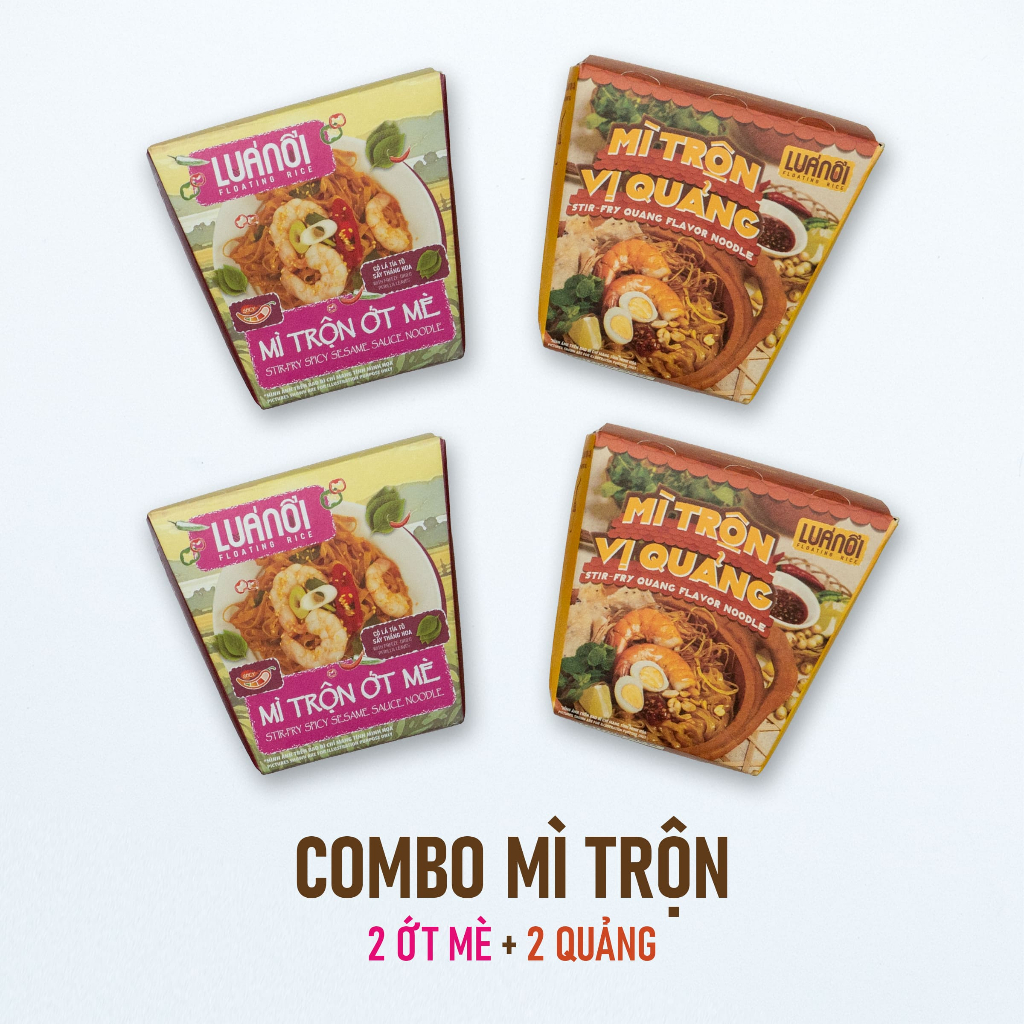 [COMBO ĂN THỬ] 4 Vị Mì Lúa Nổi – Deal Trải Nghiệm