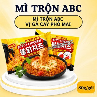 Mì ABC Phô Mai Cay 80g - Mì Trộn Vị Phô Mai Thơm, Cay Nhẹ - Combo 5 Gói / 10 Gói | Mì Việt Casumo