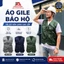ÁO GILE BẢO HỘ TÚI HỘP KHÓA KÉO CAO CẤP – CHẤT VẢI DÙ VÂN CARO 2 LỚP LƯỚI | PHÙ HỢP PHƯỢT, CÂU CÁ, CÔNG TRÌNH, DÃ NGOẠI