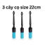 3 CÂY CỌ NHỰA SỢI LÔNG XANH CỰC BỀN - SIZE 22cm Nặng 35gram - DỤNG CỤ VỆ SINH NỘI THẤT Ô TÔ HOẶC