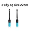 3 CÂY CỌ NHỰA SỢI LÔNG XANH CỰC BỀN - SIZE 22cm Nặng 35gram - DỤNG CỤ VỆ SINH NỘI THẤT Ô TÔ HOẶC