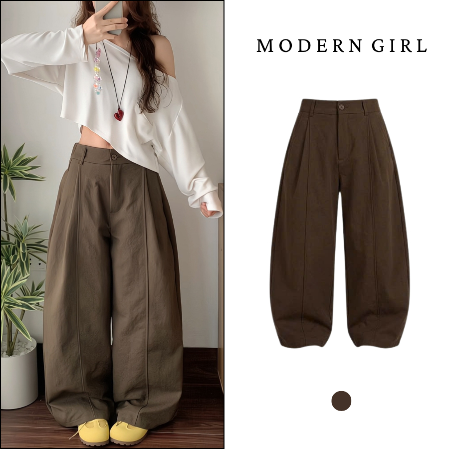 [ MỞ BÁN ] Quần Kaki Nhật Khoá, Quần Kaki Ống Rộng Khoá Kéo Lưng Chun Phong Cách Hàn Quốc Modern Girls | BigBuy360 - bigbuy360.vn