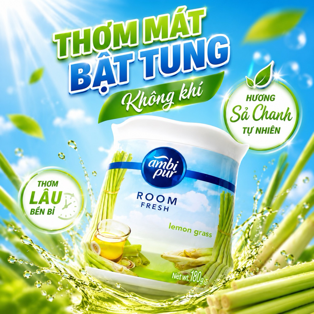 Sáp Thơm Ambi Pur 180g - Sáp thơm phòng ngủ, nhà vệ sinh, phòng khách , nhà bếp