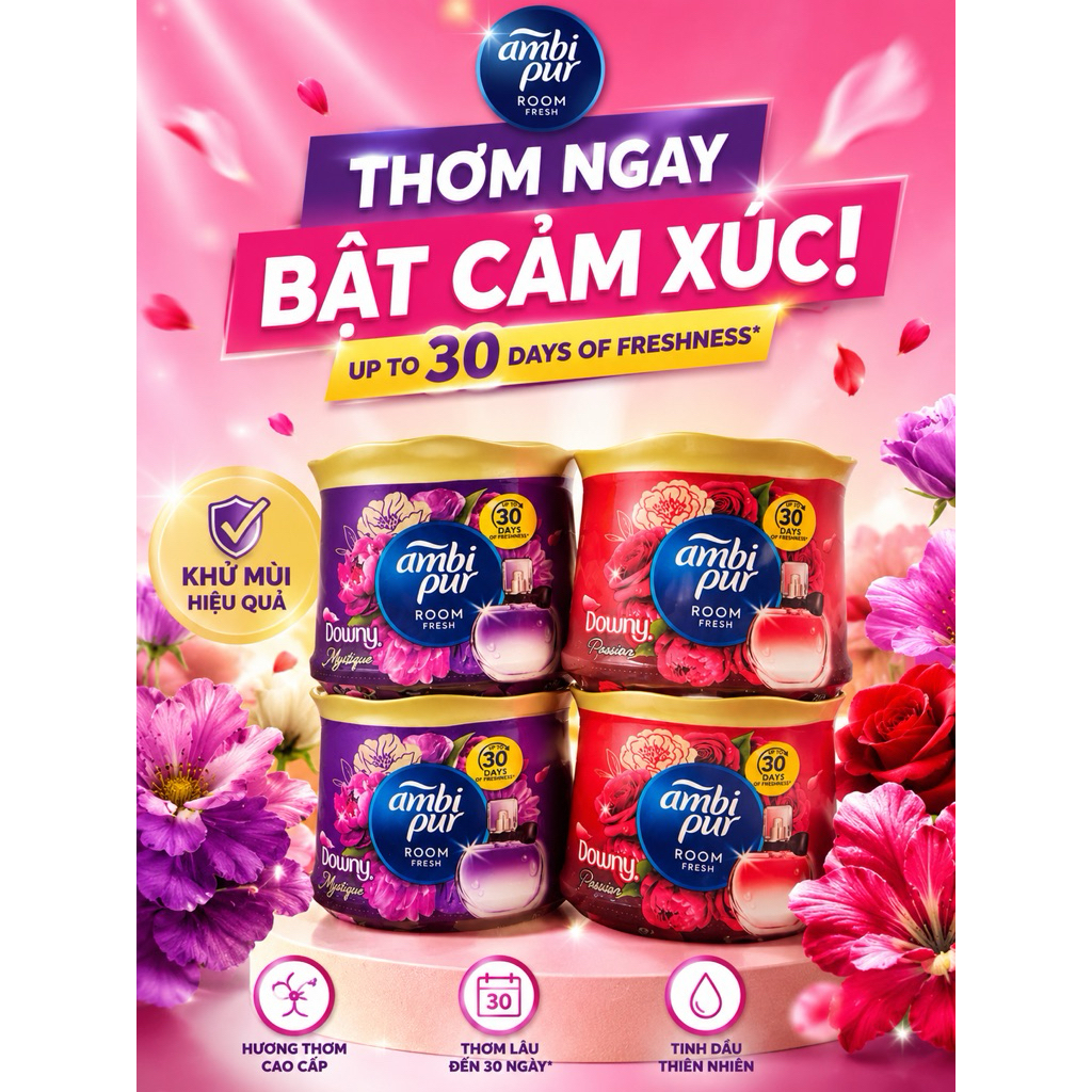 Sáp Thơm Ambi Pur 180g - Sáp thơm phòng ngủ, nhà vệ sinh, phòng khách , nhà bếp