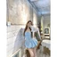 SET ĐẦM 2 DÂY PHỐI QUẦN SHORT VÀ CARDIGAN REN, SET ĐỒ NỮ TIỂU THƯ ĐI BIỂN DU LỊCH | MEOINDAHOUSE