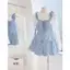 SET ĐẦM 2 DÂY PHỐI QUẦN SHORT VÀ CARDIGAN REN, SET ĐỒ NỮ TIỂU THƯ ĐI BIỂN DU LỊCH | MEOINDAHOUSE