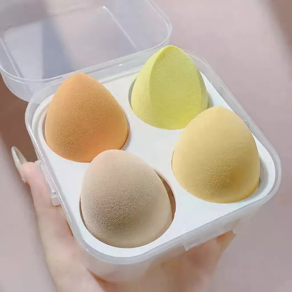(COMBO 2 HỘP) MÚT TÁN NỀN PHÙ HỢP MỌI LOẠI DA, Mút Trang Điểm Mềm Mại, Tán Kem Nền Tự Nhiên Và Đều Màu