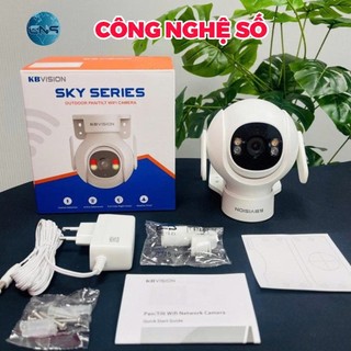 Camera wifi quay quét ngoài trời 5.0MP - Chuẩn chống nước IP66 - KX-S5BW Chính Hãng BH 2 Năm