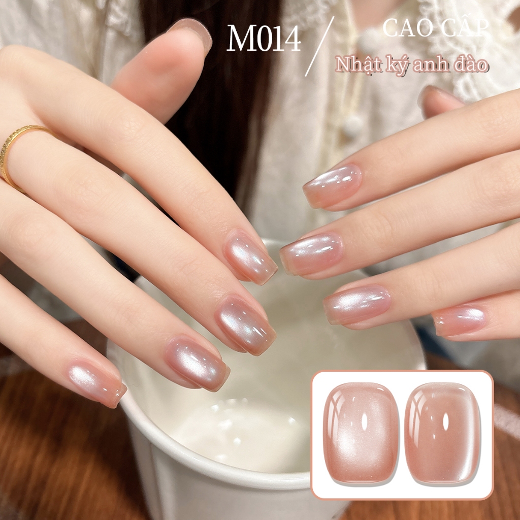 XEIJAYI 10ml - Sơn móng tay dạng gel mắt mèo màu hồng mới, thời trang và đa năng, thích hợp sử dụng trong salon.