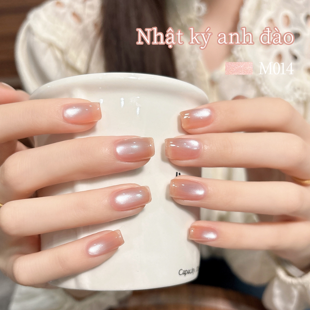 XEIJAYI 10ml - Sơn móng tay dạng gel mắt mèo màu hồng mới, thời trang và đa năng, thích hợp sử dụng trong salon.