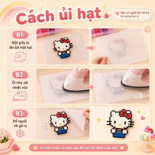 【✨ Sáng tạo thủ công】Bộ hạt xếp DIY cho trẻ em【Phiên bản mới thông minh】 | Bao gồm hạt màu sắc phong phú + bộ dụng cụ