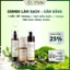 COMBO LÀM SẠCH- CÂN BẰNG: 1 CHAI DẦU TẨY TRANG+ 1 CHAI BỌT RỬA MẶT+ 1 CHAI TONER MYIN 100ML