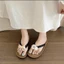 Dép Xỏ Ngón Cá Mèo Siêu Cute Đế Mềm êm Chân Mã T056 - Dép Nữ Vintage Dễ Thương