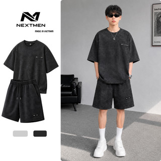 [MUA 2 TẶNG 1] Set Bộ Nam Oversize Wash Loang Form Rộng Áo Thun Quần Short Streetwear BHN99