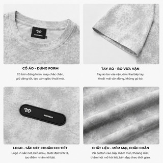Set Bộ Nam Oversize Wash Loang Form Rộng Áo Thun Quần Short Streetwear BHN99  Trắng Loang