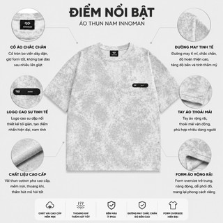 Set Bộ Nam Oversize Wash Loang Form Rộng Áo Thun Quần Short Streetwear BHN99  Trắng Loang