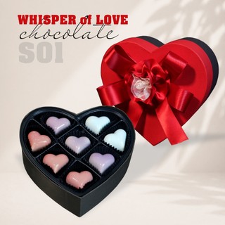 Socola Hộp Quà Antcholat Whisper of Love S01 8 Trái Tim Pastel đắng dịu tan mượt Quà Tặng cao cấp