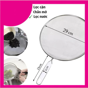 Sale 50% Vỉ đậy chống văng dầu mỡ khi chiên rán bằng thép không gỉ, tấm chắn dầu mỡ tiện ích cho nhà bếp