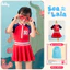 Đồ bơi bé gái ILABY HCM chất thun lạnh co giãn chống nước, khóa kéo trước size 10-38kg [3135]