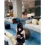 SET ÁO CROPTOP ĐẮP CHÉO CỘT NƠ PHỐI CHÂN VÁY ĐEN, SET ĐỒ NỮ SEXY | MEOINDAHOUSE