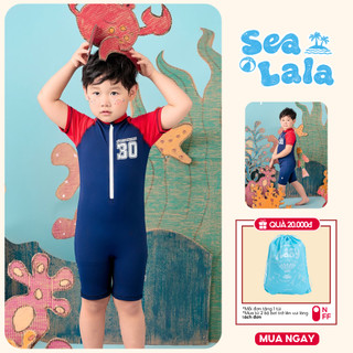 [TẶNG TÚI] Đồ bơi bé trai ILABY HCM đồ bơi liền thân sporty năng động chất thun lạnh cao cấp size 10-38kg [3136]