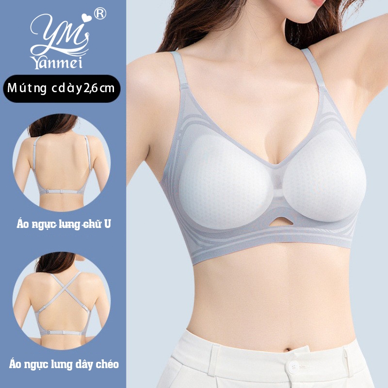 [ÁO NGỰC HỞ LƯNG] Dày 3cm Áo lót nâng ngực, áo ngực nâng ngực, bra nâng ngực mút dày siêu nâng, chống chảy xệ tốt 8901