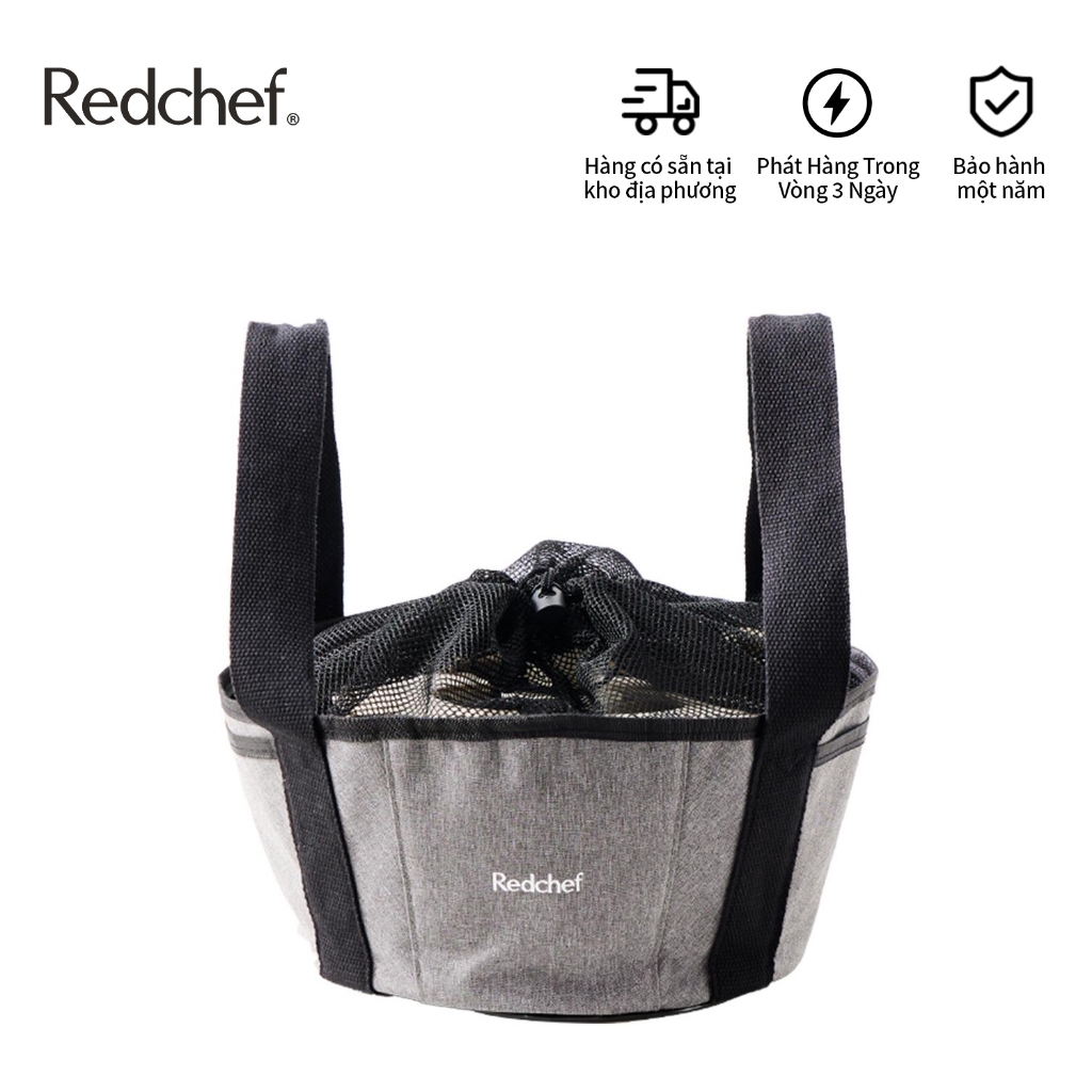 Redchef túi đựng nồi 23cm dạng rời Dung tích lớn, dày dặn, bằng vải bạt, dùng cho cắm trại, picnic, BBQ ngoài trời