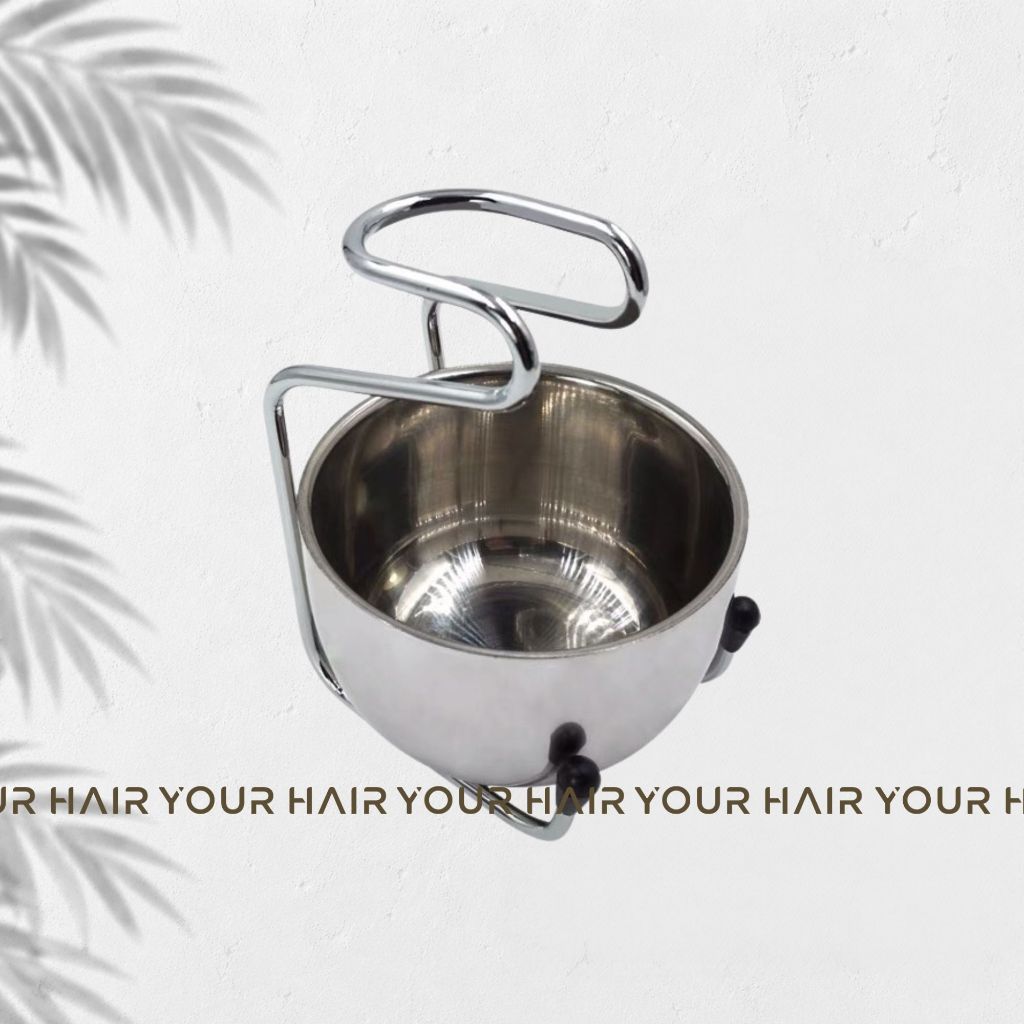 COMBO Chổi cọ tạo bọt + Bát đựng kem cạo râu + Giá đỡ Cọ INox