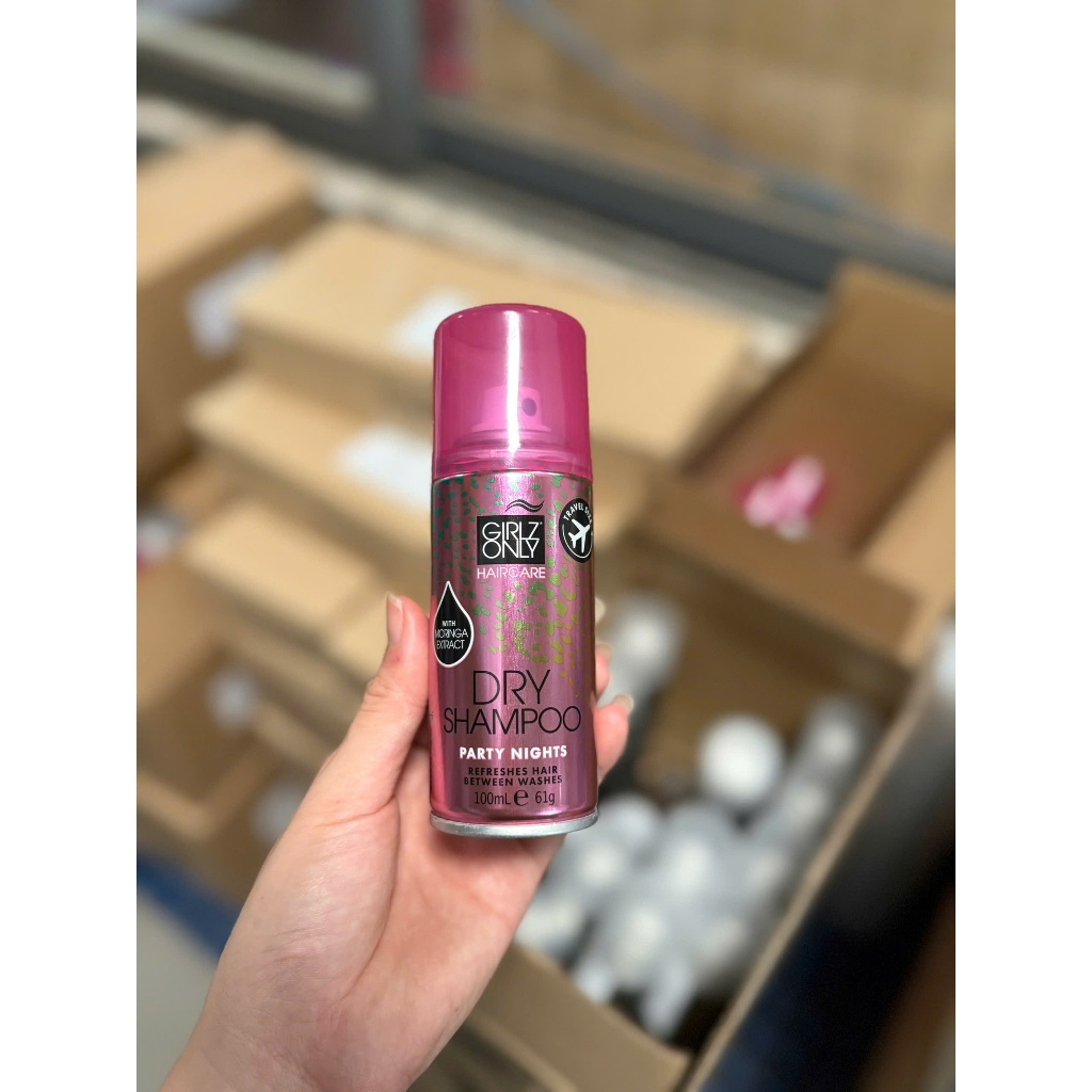 Dầu Gội Khô Giúp Giảm Dầu Girlz Only Party Nights 100ml 200ml