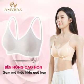 Áo Ngực Nữ Su Đúc Cao Cấp Tàng Hình Không Lộ Viền – Áo Lót Nữ Đệm Mỏng Không Gọng Mềm Mại AMYBRA A01