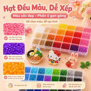 【Thủ công cho trẻ em】Bộ hạt xếp DIY cho trẻ em【Mẫu mới thông minh】 | Bao gồm hạt các màu + bộ dụng cụ + bảng xếp hạt