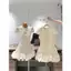 SET ĐẦM DẠ CỔ TRÒN ĐÍNH NƠ PHỐI QUẦN SHORT, SET ĐỒ NỮ TIỂU THƯ THANH LỊCH | MEOINDAHOUSE