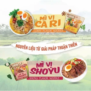 Mì Lúa Nổi AMANA Đậm Vị Shoyu & Cà Ri Thơm Cay (Hộp giấy 80g)