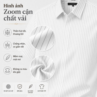 Áo Sơ Mi Nam Giấu Cúc Tay Ngắn Form Chuẩn Mềm Mát Trẻ Trung Dễ Phối Đồ SM89