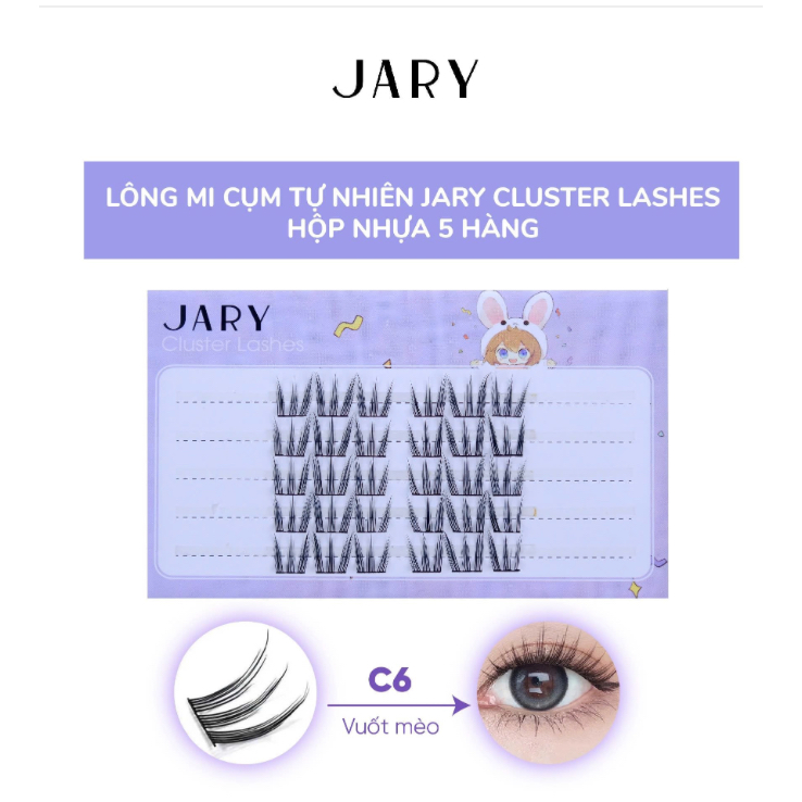 Lông mi cụm tự nhiên Jary Cluster Lashes