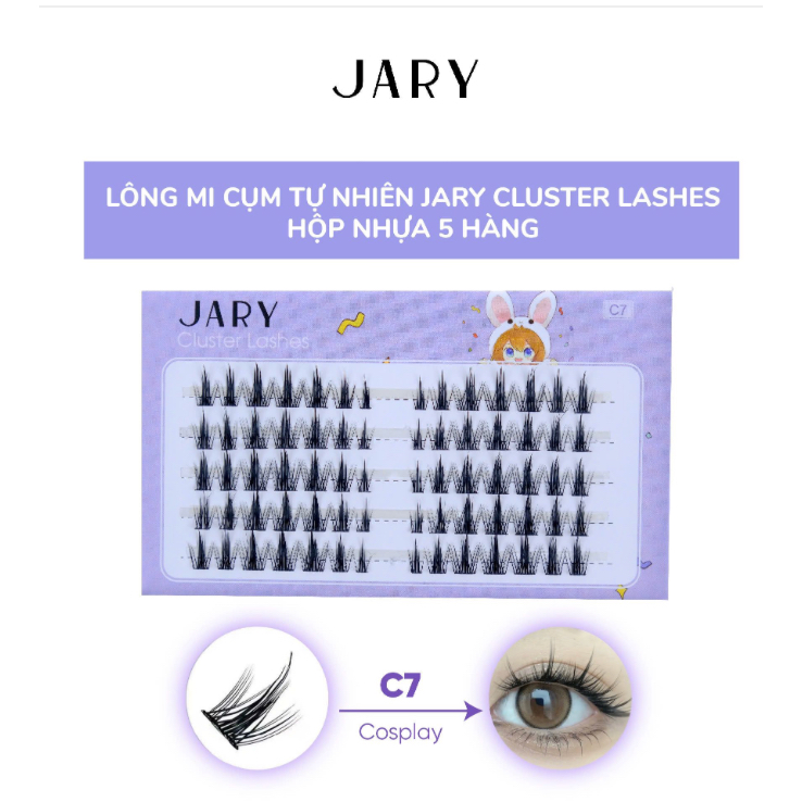 Lông mi cụm tự nhiên Jary Cluster Lashes