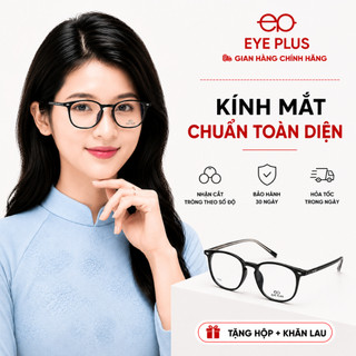Kính Mắt Dáng Oval 925 Eye Plus Gọng Nhựa TR Càng Lõi Thép Nhẹ Bền Phong Cách Thời Trang Unisex