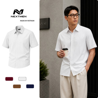 Áo Sơ Mi Nam Giấu Cúc Tay Ngắn Form Chuẩn Mềm Mát Trẻ Trung Dễ Phối Đồ SM89