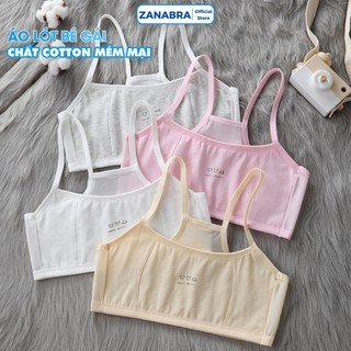 Áo lót nữ học sinh không đệm mút – Áo lá bé gái cotton lưới mềm thoáng khí cả ngày ZANABRA A108