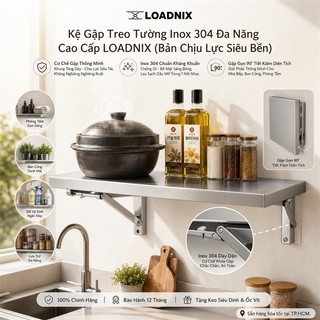 Kệ inox Treo Tường Đa Năng Giá Treo Tường gấp gọn Chịu tải trọng lên đến 150kg
