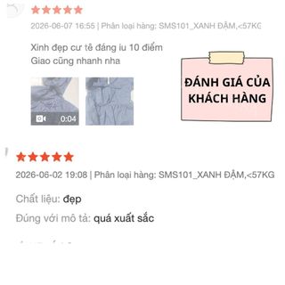 Áo Sơ Mi Nữ Cổ Tim Đính Nơ To Tay Ngắn Chiết Eo Tôn Dáng Trắng Xanh Đậm VANISA SMS101