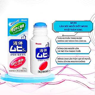 Lăn muỗi đốt Muhi Nhật Bản, lăn bôi giảm ngứa muỗi và côn trùng đốt cho bé từ 6 tháng tuổi